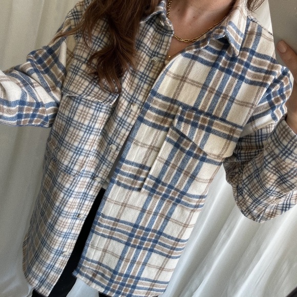 Plaid Button Down Shirt  — Multi - Picture 3 of 8